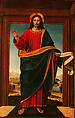 Christ Blessing, Andrea Solario (Italian, Milan ca. 1465–1524 Milan), Oil on wood
